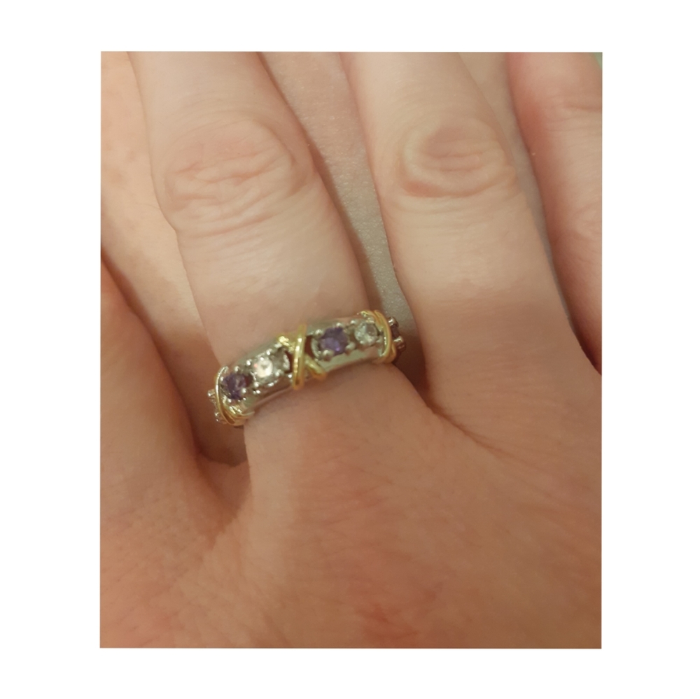 💋NEW CZ EMBELLISHED RING - Picture 2 of 11